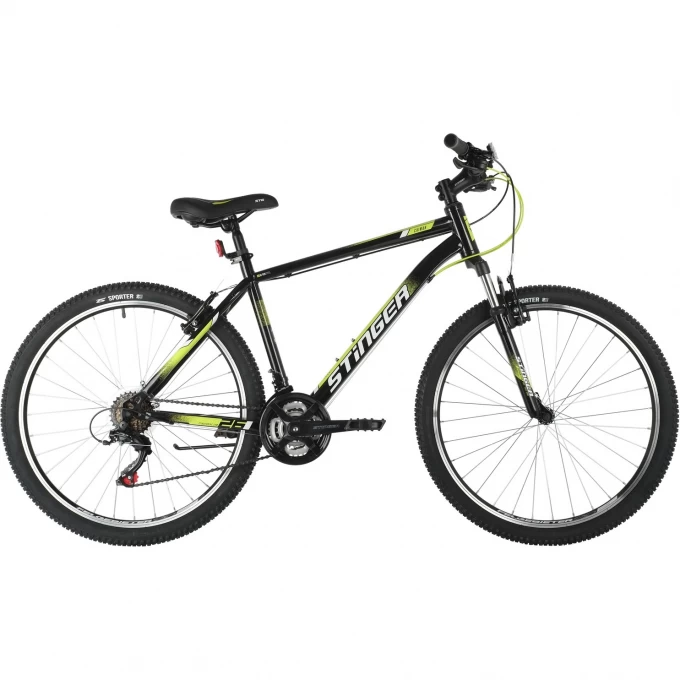 Горный велосипед STINGER CAIMAN 26" чёрный с рамой 16" 26SHV.CAIMAN.16BK1 Горный велосипед STINGER CAIMAN 26" чёрный с рамой 16" 26SHV.CAIMAN.16BK1